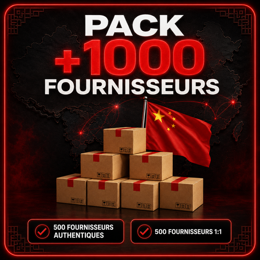 PACK +1000 FOURNISSEURS AUTHENTIQUES ET 1:1